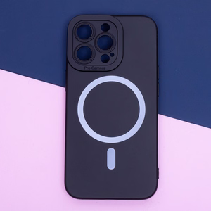Silicon Mag case for iPhone 16 Plus 6,7" black