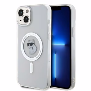 Karl Lagerfeld Suojakuori iPhone 15 Plus 6,7 KLHMP15MHFCCNOT läpinäkyvä HC MagSafe IML C