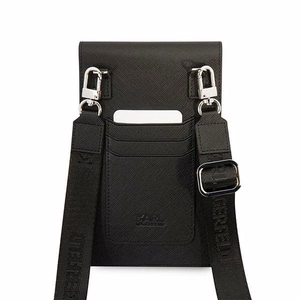 KARL LAGERFELD yleiskäyttöinen laukku mobiililaitteelle KLWBSARSGK (Embossed RSG) musta