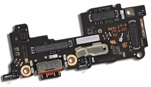 Flex Xiaomi Poco F6 Pro latauspistokkeella ja mikrofonilla, SIM-kortin kontakti alkuperäinen (service pack)