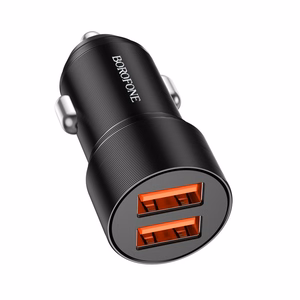 Autolaturi Borofone BZ19B 2xUSB-A QC3.0 36W Musta