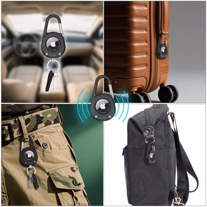 Tech-Protect Slidelock Carabiner Keychain Case for Apple AirTag 1/2 - Black
