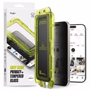 Ringke Easy Slide 2 kpl yksityisyyslasi iPhone 17 - musta