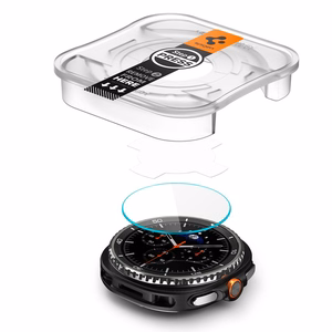 Spigen Glas.TR Ez-Fit Karkaistu lasi Samsung Galaxy Watch 8 46mm:lle - Läpinäkyvä