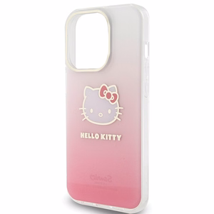 Hello Kitty IML Gradient Electrop Kitty Head suojakuori iPhone 13 Pro / 13:lle - vaaleanpunainen