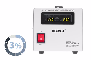 Automaattinen jännitteenvakain KEMOT MSER-500 (500 VA, servomoottori)