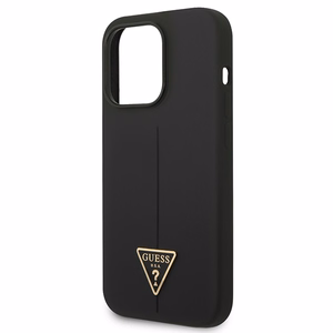 Guess GUHCP14XSLTGK iPhone 14 Pro Max 6.7" black/black hardcase Silicone Triangle