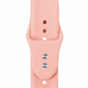 Crong Liquid ranneke Apple Watch 38 / 40 / 41 / 42 mm -kellolle, lohenpunainen