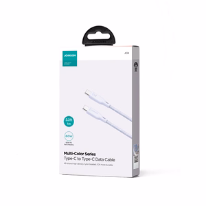 Joyroom Multi-Color Series S-A34 USB-C / USB-C PD 60W kaapeli 1m - violetti