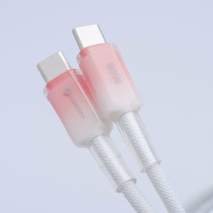 Kaapeli FORCELL F-ENERGY C354 liukuväri Type-C - Type-C QC4.0 PD 3A 60W 1 m valkoinen