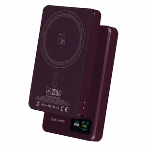 Blavec BJ-03 10000 mAh ohut magneettinen MagSafe-varavirtalähde, 13,5 mm, USB-C, 22,5 W, 3-in-1 (PBBJ03-MC10P) (väri: violetti)