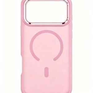 Suojakuori laitteelle iPhone 18 Pro Max / 17 Pro Max: Forcell F-Protect Smoke Hybrid Premium, MagSafe-yhteensopiva, väri: vaaleanpunainen