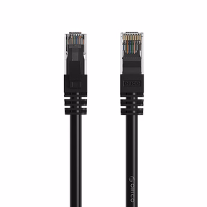 Orico PUG-C6 CAT6 1000Mbps RJ45 Ethernet-verkkokaapeli LAN pyöreä 40m - musta