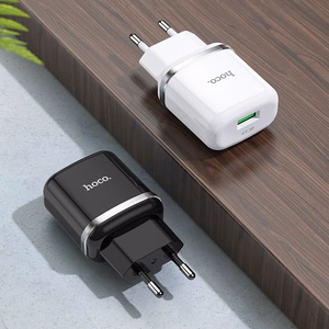 Phone charger Hoco USB A QC3.0 3A 18W N3 black