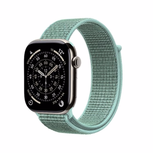 Crong Nylon Apple Watch -urheiluranneke, 38/40/41/42 mm, Atlantic Green