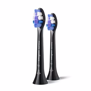 Philips Sonicare Sensitive replacement toothbrush heads HX6052/88 – 2 pcs., black