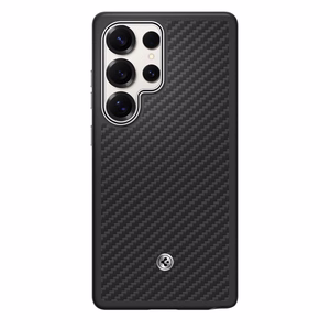 Spigen Enzo Aramid GP-FPS938PGABW silikonikotelo sisäänrakennetulla MagFit-sormuksella Samsung Galaxy S25 Ultra - Musta