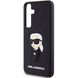 Karl Lagerfeld 3D Rubber Ikonik NFT kovakuori Samsung Galaxy S24 Plus:lle - musta