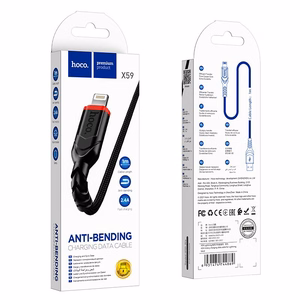 Hoco USB-A - Lightning -kaapeli 2,4A 1 m X59 - musta