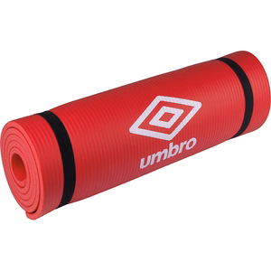 Umbro kuntoilu- ja joogamatto kantohihnalla, 190 × 58 cm, punainen