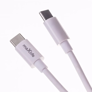 Maxlife MXTC-06-20C PD QC charger 1x USB-C 20W white + USB-C - USB-C cable 20W