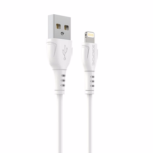 Borofone Kaapeli BX51 Triumph - USB - Lightning - 2,4A 1 metri valkoinen