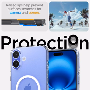 Spigen Liquid Crystal Mag MagSafe Suojakuori iPhone 16 - kirkas