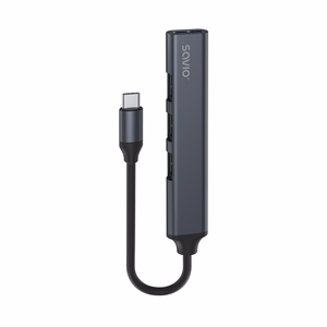 SAVIO AK-71 USB-C keskitin - 3 x USB-A 2.0, 1 x USB-A 3.0, 4-in-1, 5 Gbps