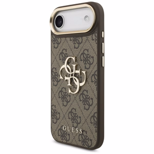 GUESS 4G Big 4G Classic Logo -suojakuori iPhone Airille - ruskea ja kulta