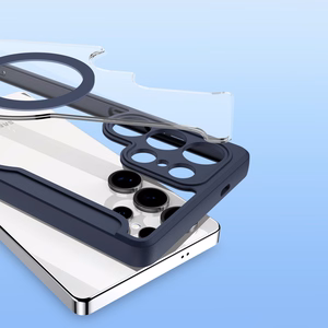 Dux Ducis Skin X Pro -suojakuori Samsung Galaxy S25 Ultra MagSafella ja lompakolla - sininen