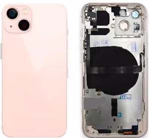 Akun kansi iPhone 13 Pink NFC-latausfleksillä, mikrofonilla alkuperäinen (käytetty Grade B)