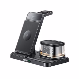 Yesido DS22 induktiiviset laturi 20 W LED + kello 5-in-1 Apple musta