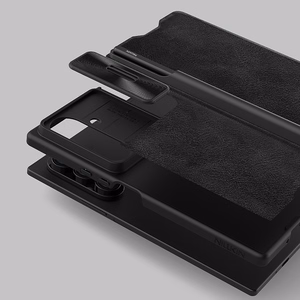Nillkin Qin Pro Suojakuori Samsung Galaxy Z Fold 7:lle S Pen -tilalla - Musta