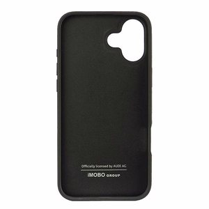 Audi Synteettinen Nahka iPhone 16 Plus 6.7" Musta/Musta Kova Suojakuori AU-TPUPCIP16M-GT/D2-BK