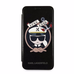 Karl Lagerfeld Signature Glitter iPhone X/Xs Case - Black