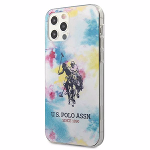 US Polo USHCP12MPCUSML Tie & Dye Collection suojakuori laitteelle iPhone 12 / 12 Pro 6.1", monivärinen