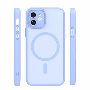 Mag Matt case for iPhone 12 6,1" light blue camera protection