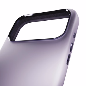 Puro Icon Mag Pro nestesilikoninen Suojakuori iPhone 17 Pro Max:lle, MagSafe -yhteensopiva, kamerasuojauksella ja alumiinipainikkeilla - vaaleanpunainen