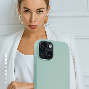 Crong Color Cover Magnetic MagSafe suojakuori iPhone 15 -laitteelle, mintunvihreä