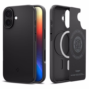 Spigen Thin Fit Mag Magsafe Suojakuori iPhone 17:lle musta