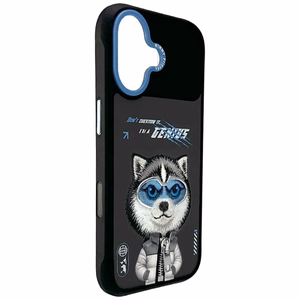 Nimmy Cool&Cute 2.0 Wolf Suojakuori iPhone 17:lle - Musta