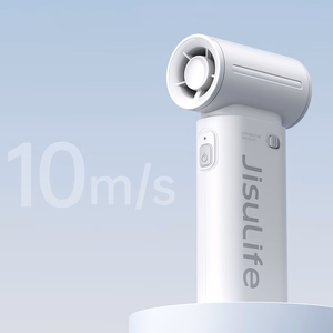 Jisulife Life9 3600 mAh kannettava USB-käsituuletin ja minipuhallin, harmaa