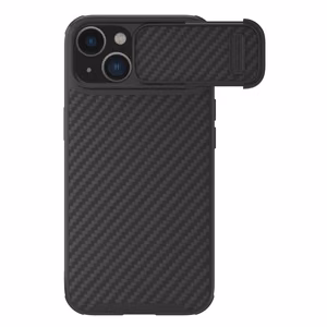 Nillkin Synthetic Fiber S Case iPhone 14 Plus kotelo kamerasuojalla, musta