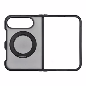 Musta Forcell F-Protect 4sD-i Smoke Hybrid Kickstand Premium suojakuori iPhone Duo -puhelimelle, MagSafe-yhteensopiva