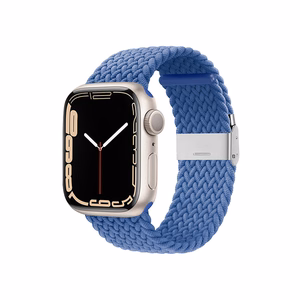 Crong Wave Band braided strap for Apple Watch 44 / 45 / 46 / 49 mm, blue