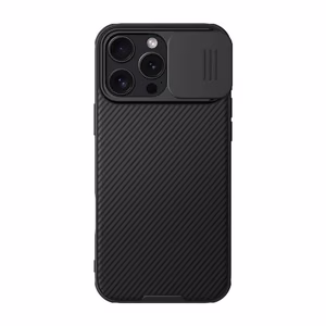 Nillkin CamShield Pro Case for iPhone 16 Pro with camera cover - black