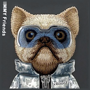 NIMMY Suojakuori COOL&CUTE 2.0 Koira iPhone 16 Pro Max:lle musta