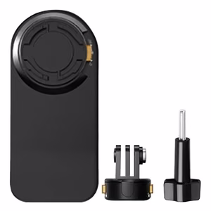 PULUZ backpack mount for sports cameras (including Osmo Action 5 Pro, Insta360 Ace Pro 2)(black)