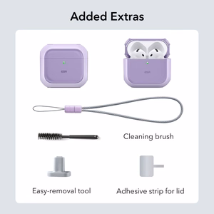 ESR Orbit Halolock MagSafe kotelo Apple AirPods 4 - violetti