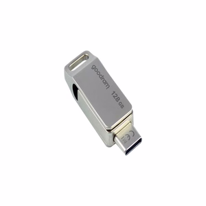 Goodram USB-muistitikku 128GB USB 3.2 ODA3 hopea TYPE-A+TYPE-C